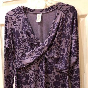 Long sleeve purple top